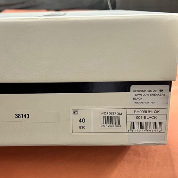 Givenchy Town Low Men Nubuck and Leather Sneakers Black Tan Size 40 - Picture 8 of 11